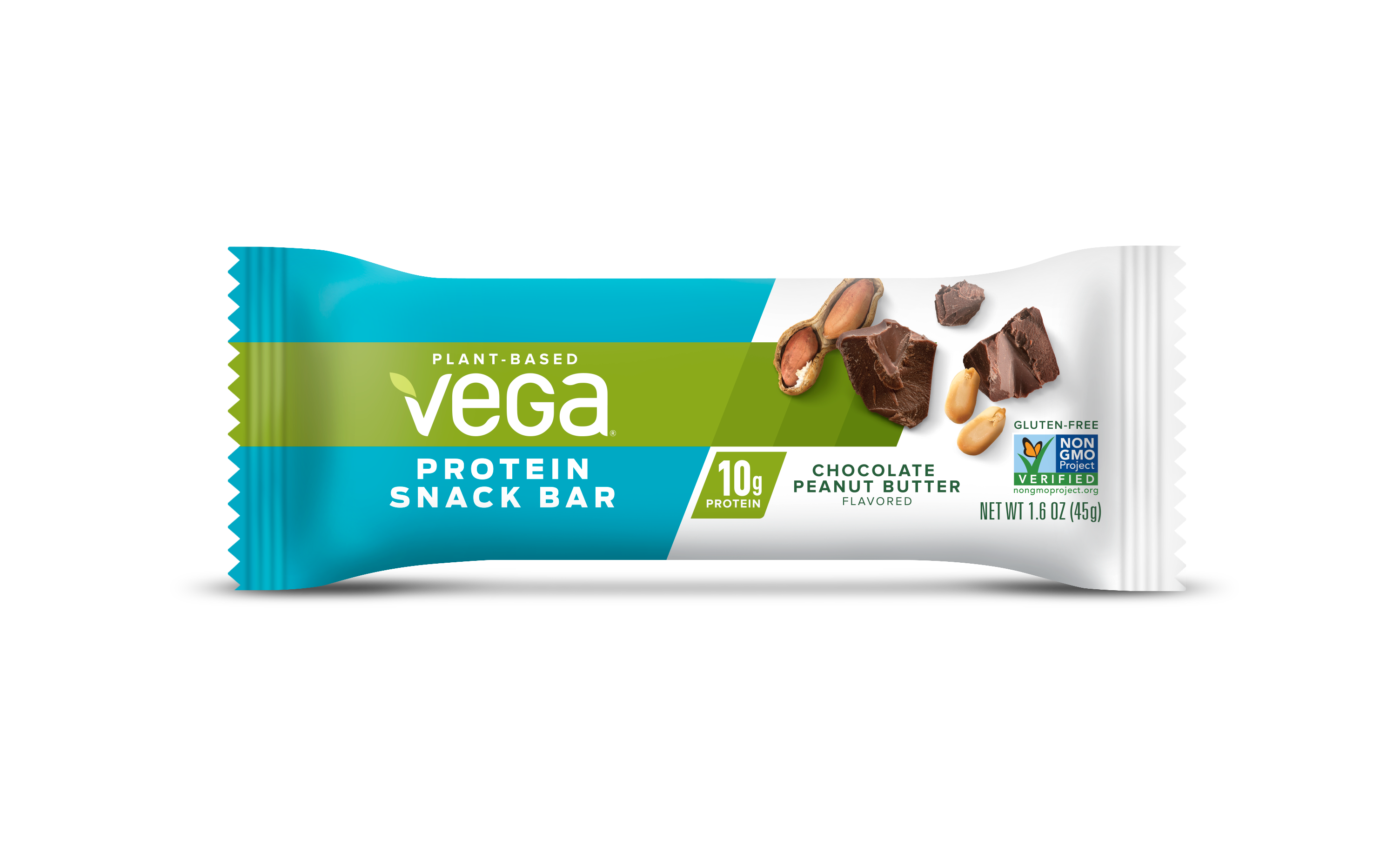Vega Plant Protein Snack Bar, Chocolate Peanut Butter, 10g Protein, 12