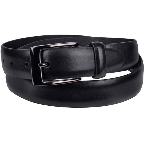 mens black leather dress belt