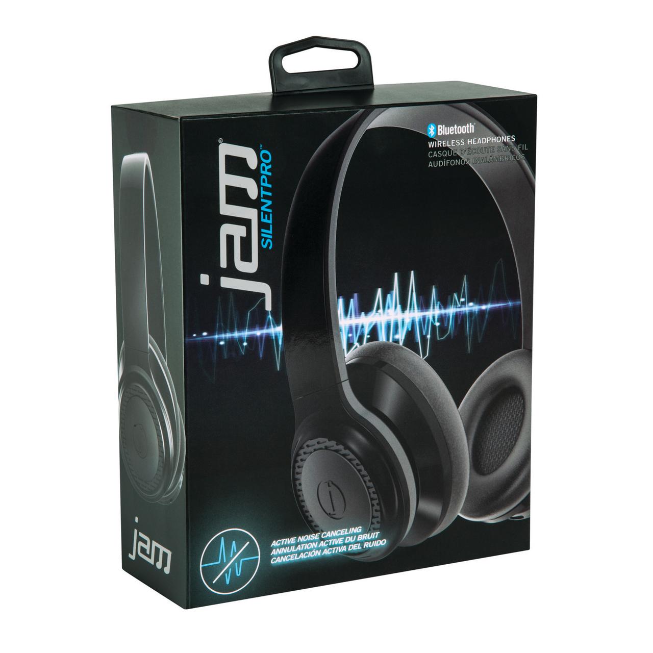 JAM HX-HP425BK SilentPro Bluetooth On-Ear Noise-Canceling Headphones ...