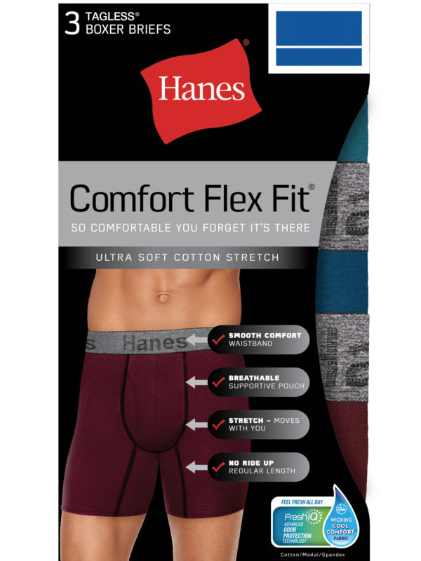 hanes men's comfort flex fit long leg boxer briefs