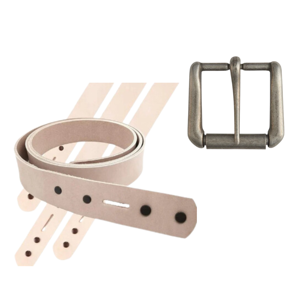 3. CRAFTSMAN BELT BLANK 1-1_2IN X 48IN Tandy Leather Napa Buckle 1-1_2_ (38 mm) Antique Nickel Plate 1643-21